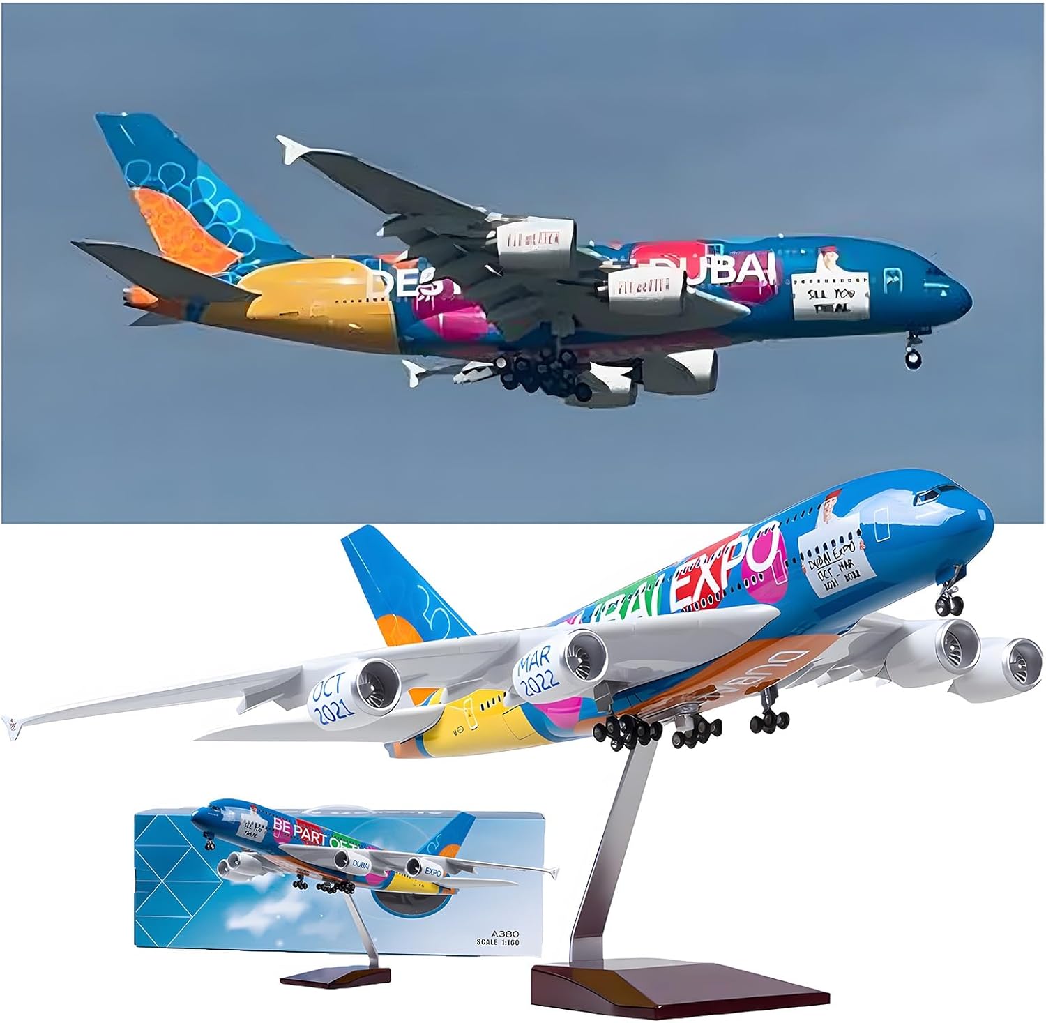 Modellino di Aereo A380 UAE EX - Model Airplane Plastic recensione e prezzo